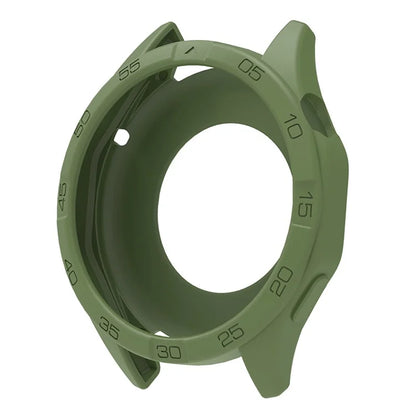 For Huawei Watch GT 4 46mm Protective Case Anti-Scratch Silicone Cover with Dial Plate