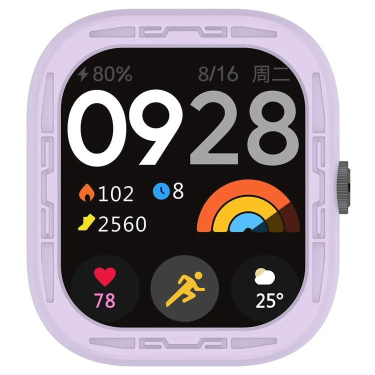 For Xiaomi Redmi Watch 4 Silicone Protective Cover Scratch-Resistant Watch Case