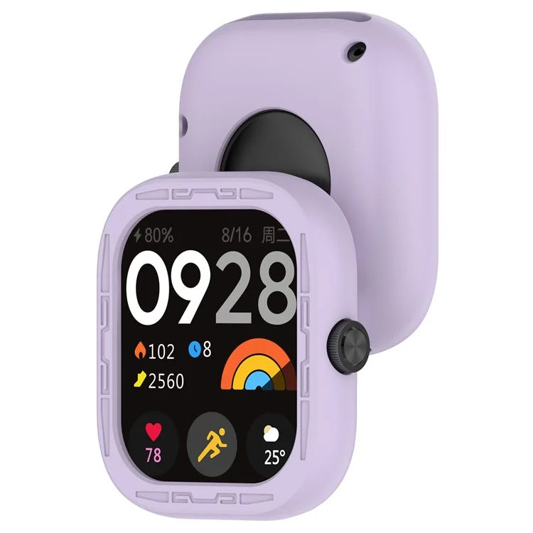 For Xiaomi Redmi Watch 4 Silicone Protective Cover Scratch-Resistant Watch Case