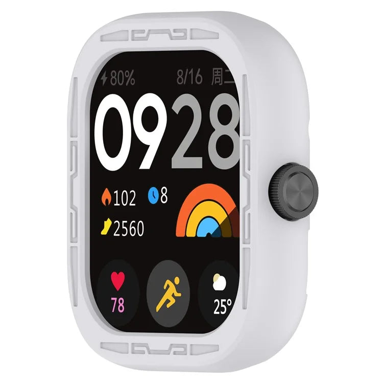 For Xiaomi Redmi Watch 4 Silicone Protective Cover Scratch-Resistant Watch Case