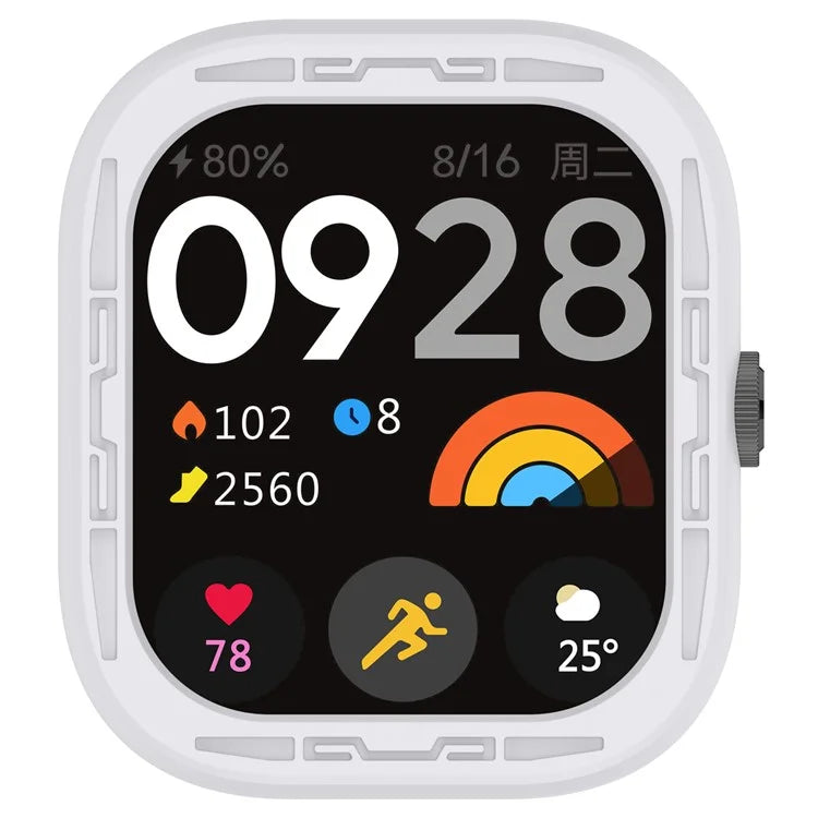 For Xiaomi Redmi Watch 4 Silicone Protective Cover Scratch-Resistant Watch Case