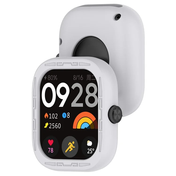 For Xiaomi Redmi Watch 4 Silicone Protective Cover Scratch-Resistant Watch Case