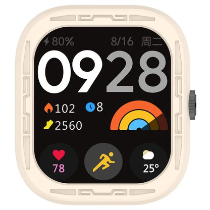 For Xiaomi Redmi Watch 4 Silicone Protective Cover Scratch-Resistant Watch Case