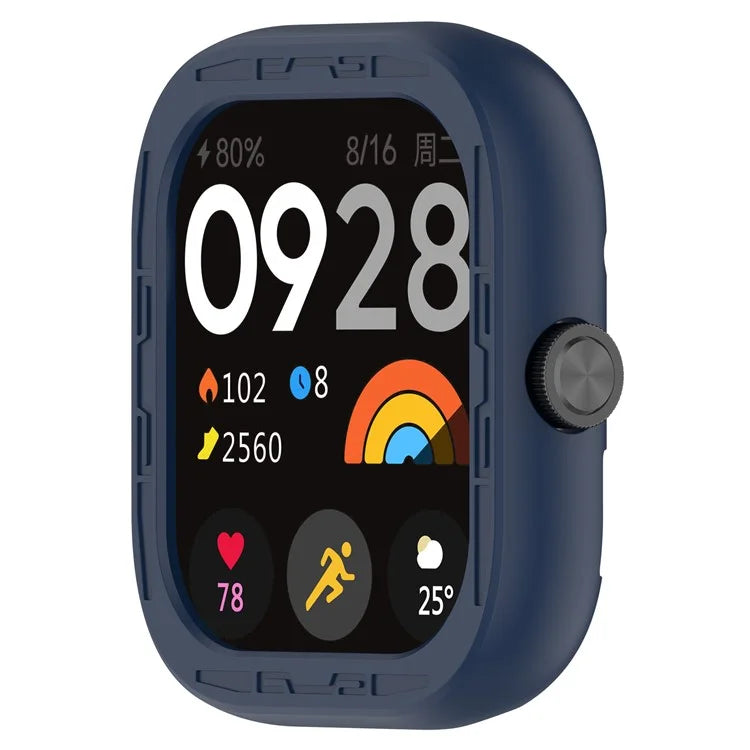 For Xiaomi Redmi Watch 4 Silicone Protective Cover Scratch-Resistant Watch Case