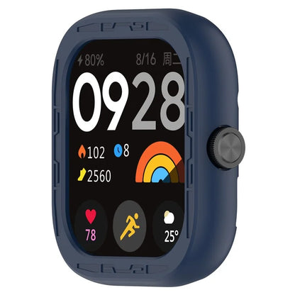 For Xiaomi Redmi Watch 4 Silicone Protective Cover Scratch-Resistant Watch Case