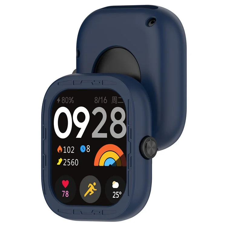 For Xiaomi Redmi Watch 4 Silicone Protective Cover Scratch-Resistant Watch Case