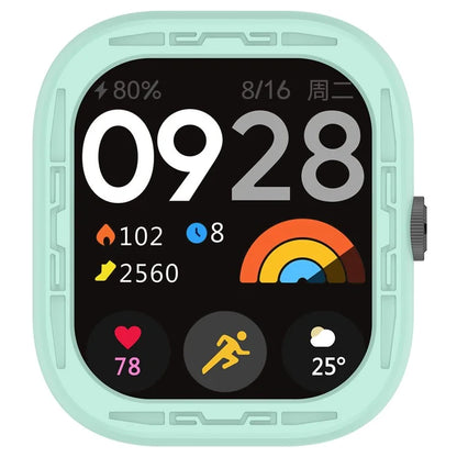 For Xiaomi Redmi Watch 4 Silicone Protective Cover Scratch-Resistant Watch Case