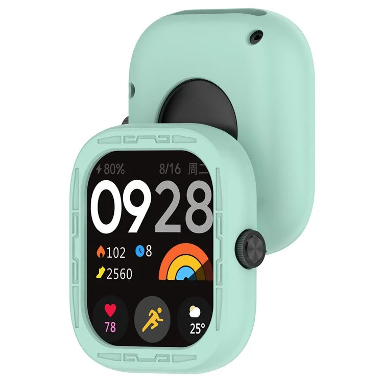 For Xiaomi Redmi Watch 4 Silicone Protective Cover Scratch-Resistant Watch Case