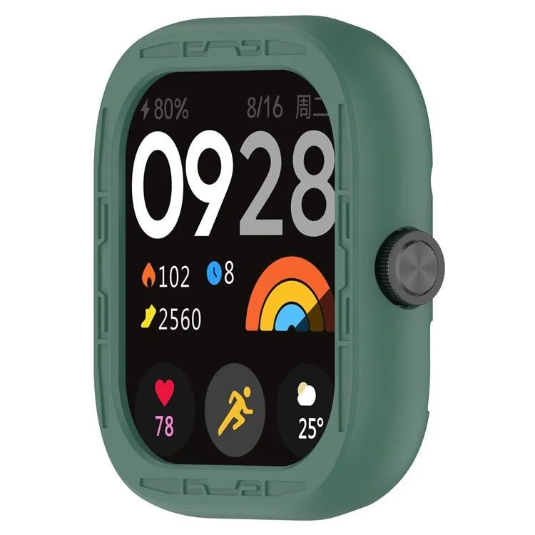 For Xiaomi Redmi Watch 4 Silicone Protective Cover Scratch-Resistant Watch Case