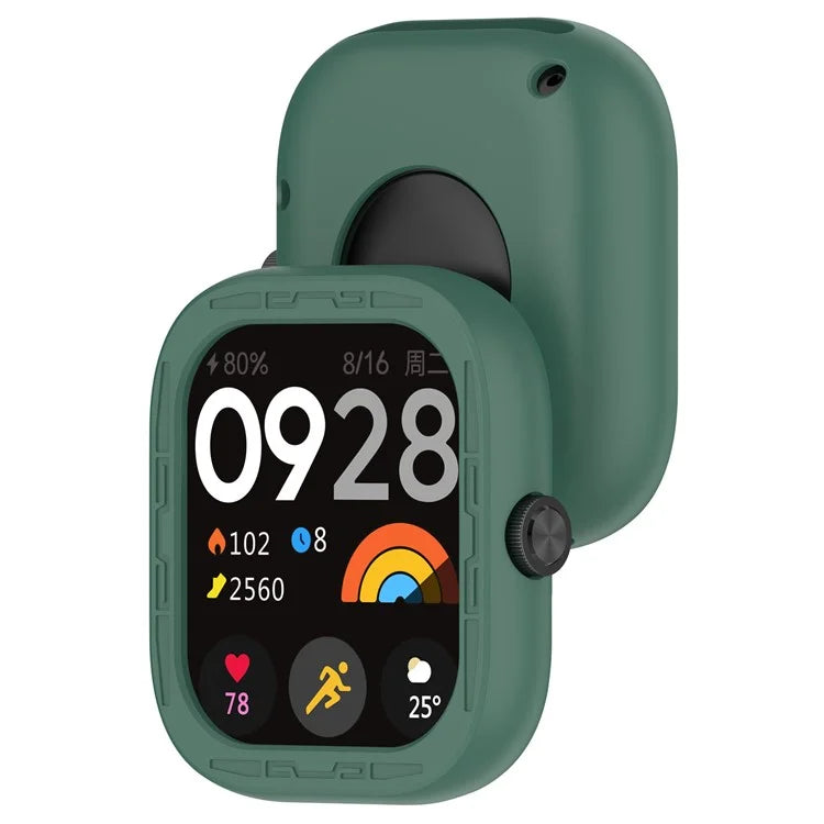 For Xiaomi Redmi Watch 4 Silicone Protective Cover Scratch-Resistant Watch Case