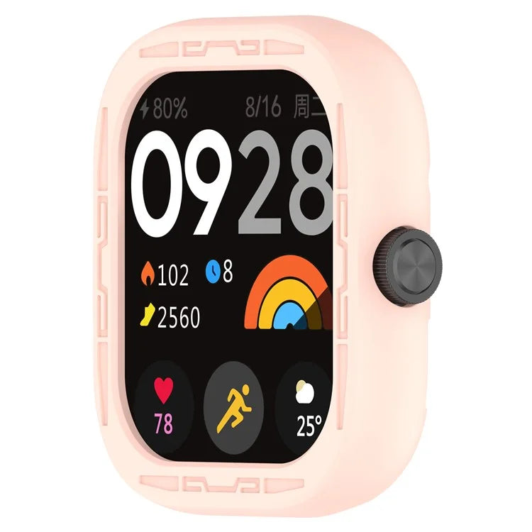 For Xiaomi Redmi Watch 4 Silicone Protective Cover Scratch-Resistant Watch Case