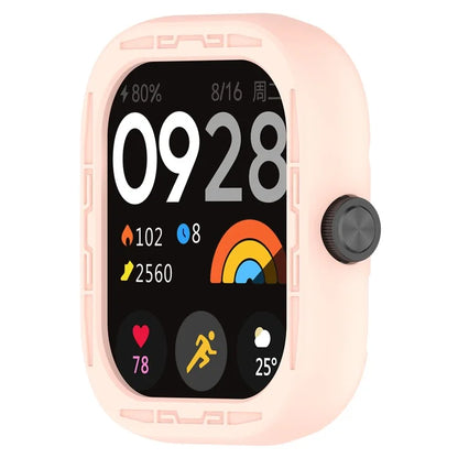 For Xiaomi Redmi Watch 4 Silicone Protective Cover Scratch-Resistant Watch Case