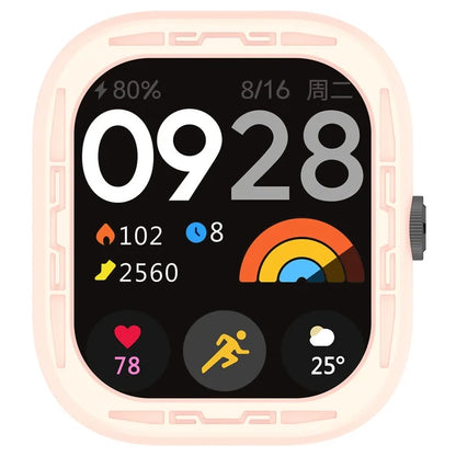 For Xiaomi Redmi Watch 4 Silicone Protective Cover Scratch-Resistant Watch Case