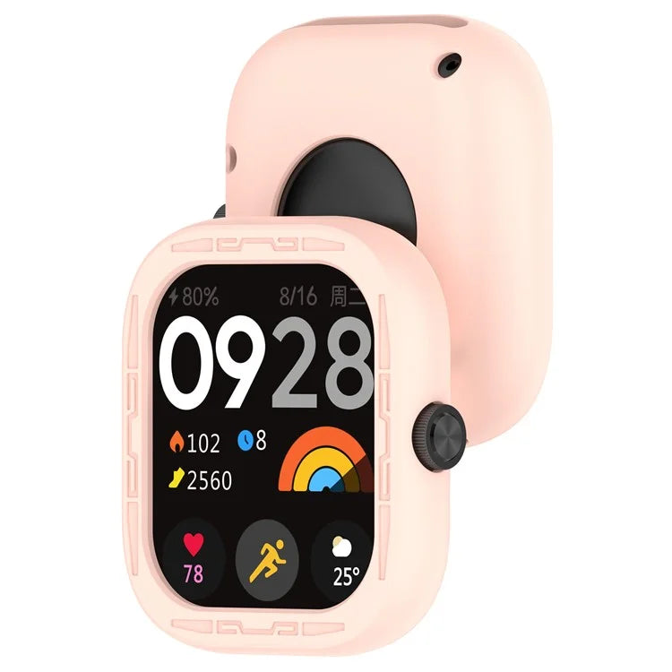 For Xiaomi Redmi Watch 4 Silicone Protective Cover Scratch-Resistant Watch Case