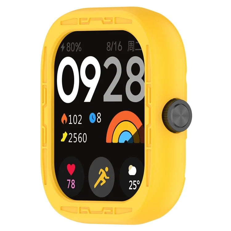For Xiaomi Redmi Watch 4 Silicone Protective Cover Scratch-Resistant Watch Case