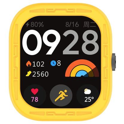 For Xiaomi Redmi Watch 4 Silicone Protective Cover Scratch-Resistant Watch Case