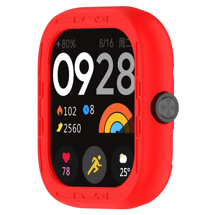 For Xiaomi Redmi Watch 4 Silicone Protective Cover Scratch-Resistant Watch Case