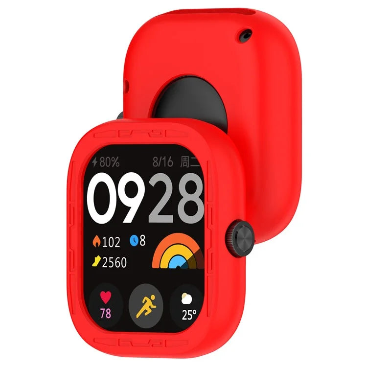 For Xiaomi Redmi Watch 4 Silicone Protective Cover Scratch-Resistant Watch Case