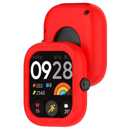 For Xiaomi Redmi Watch 4 Silicone Protective Cover Scratch-Resistant Watch Case
