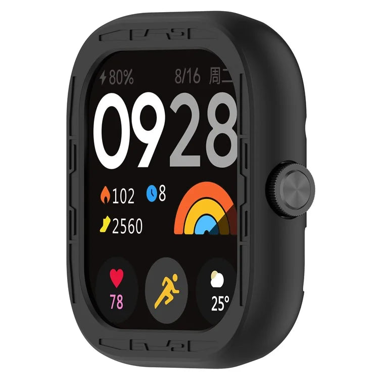 For Xiaomi Redmi Watch 4 Silicone Protective Cover Scratch-Resistant Watch Case