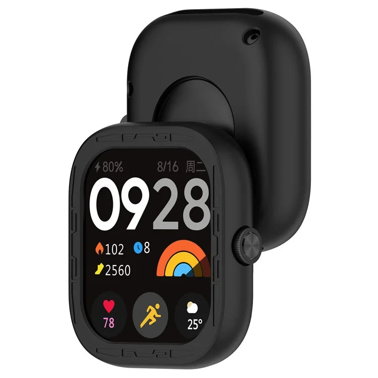 For Xiaomi Redmi Watch 4 Silicone Protective Cover Scratch-Resistant Watch Case