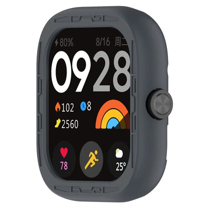 For Xiaomi Redmi Watch 4 Silicone Protective Cover Scratch-Resistant Watch Case