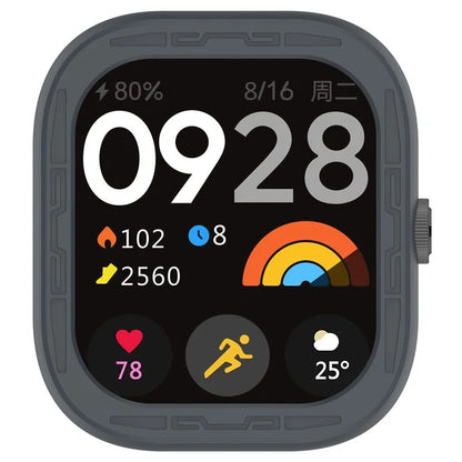 For Xiaomi Redmi Watch 4 Silicone Protective Cover Scratch-Resistant Watch Case