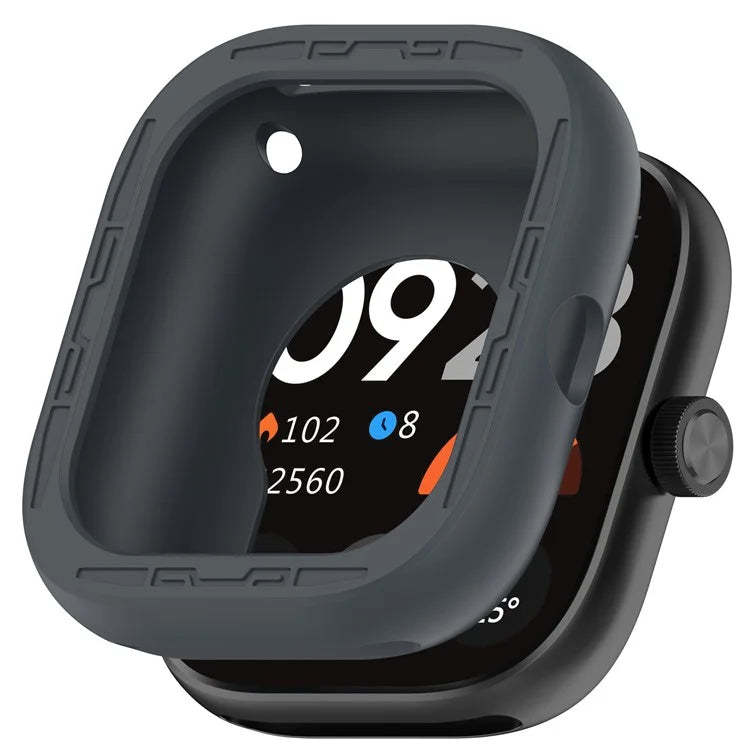 For Xiaomi Redmi Watch 4 Silicone Protective Cover Scratch-Resistant Watch Case