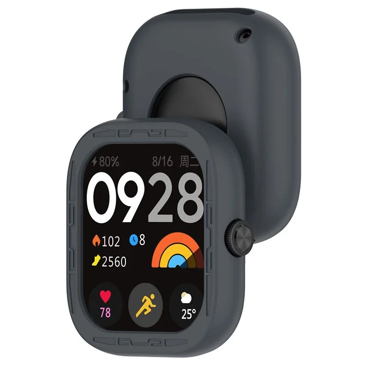 For Xiaomi Redmi Watch 4 Silicone Protective Cover Scratch-Resistant Watch Case