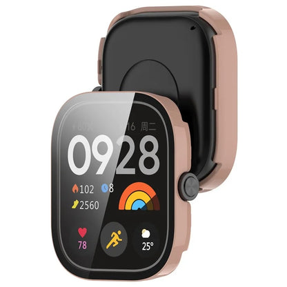 For Xiaomi Redmi Watch 4 Full Protective Case PC Watch Cover with Tempered Glass Screen Protector