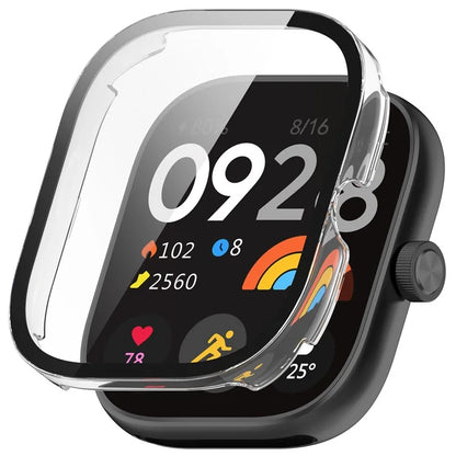For Xiaomi Redmi Watch 4 Full Protective Case PC Watch Cover with Tempered Glass Screen Protector