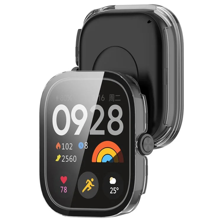 For Xiaomi Redmi Watch 4 Full Protective Case PC Watch Cover with Tempered Glass Screen Protector