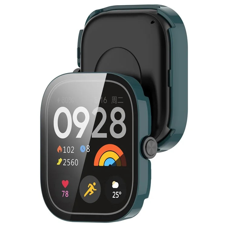 For Xiaomi Redmi Watch 4 Full Protective Case PC Watch Cover with Tempered Glass Screen Protector