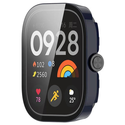 For Xiaomi Redmi Watch 4 Full Protective Case PC Watch Cover with Tempered Glass Screen Protector