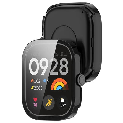 For Xiaomi Redmi Watch 4 Full Protective Case PC Watch Cover with Tempered Glass Screen Protector