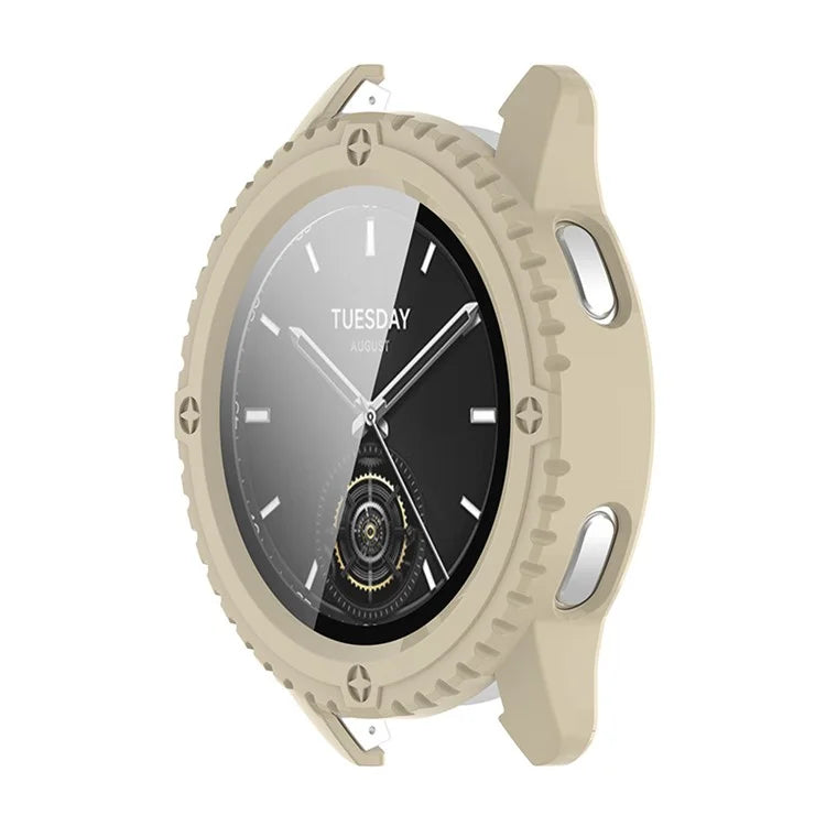 ENKAY HAT PRINCE For Xiaomi Watch S3 Case with Tempered Glass Screen Protector Hard PC Watch Cover