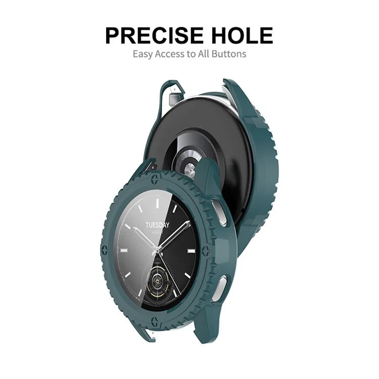 ENKAY HAT PRINCE For Xiaomi Watch S3 Case with Tempered Glass Screen Protector Hard PC Watch Cover