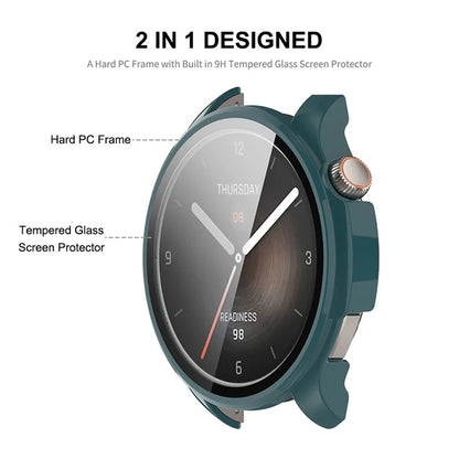 ENKAY HAT PRINCE For Huami Amazfit Balance Overall PC Watch Case with Tempered Glass Screen Protector