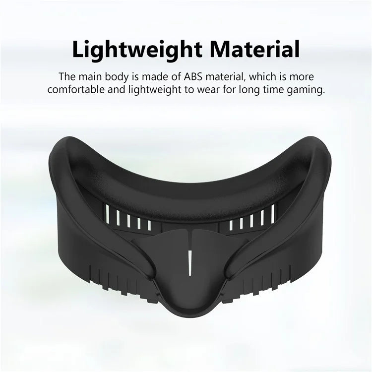 Face Cover for Meta Quest 3 VR Headset Washable ABS+PU Replacement Mask