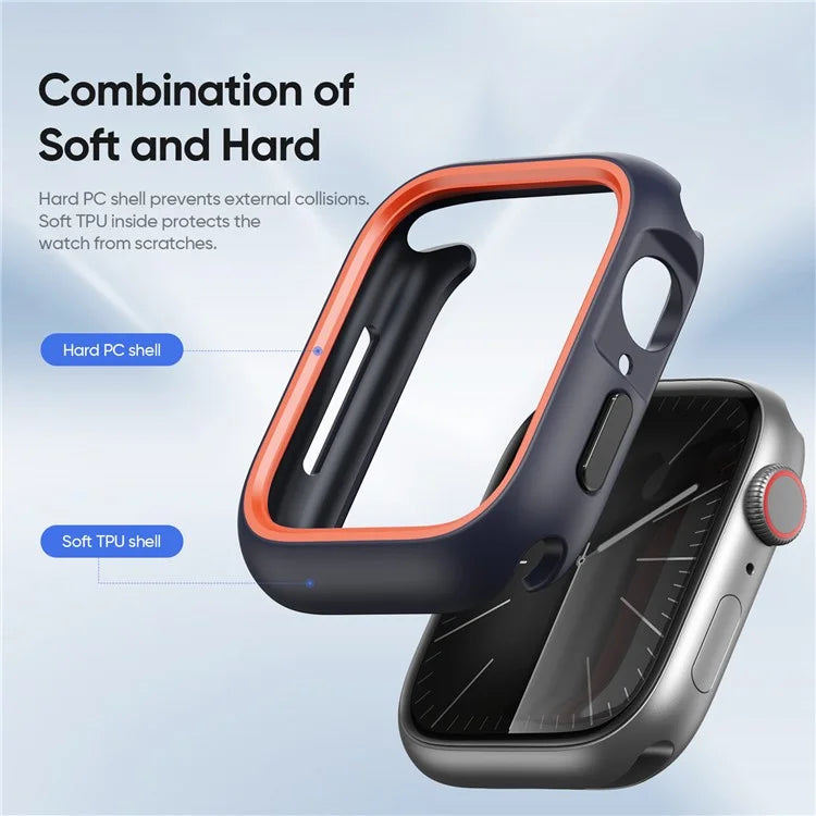 DUX DUCIS Bamo Series for Apple Watch Series 9 8 7 41mm Watch Case Cover PC+TPU Frame