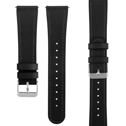 For Huawei Watch GT / Watch GT 2 46mm / 42mm / Samsung Galaxy Watch 46mm Watch Strap Top Layer Cowhide Wrist Band