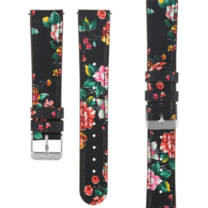 For Huawei Watch GT / Watch GT 2 46mm / 42mm / Samsung Galaxy Watch 46mm Watch Strap Top Layer Cowhide Wrist Band