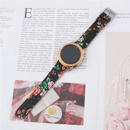For Huawei Watch GT / Watch GT 2 46mm / 42mm / Samsung Galaxy Watch 46mm Watch Strap Top Layer Cowhide Wrist Band