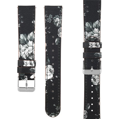 For Huawei Watch GT / Watch GT 2 46mm / 42mm / Samsung Galaxy Watch 46mm Watch Strap Top Layer Cowhide Wrist Band