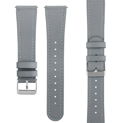 For Huawei Watch GT / Watch GT 2 46mm / 42mm / Samsung Galaxy Watch 46mm Watch Strap Top Layer Cowhide Wrist Band