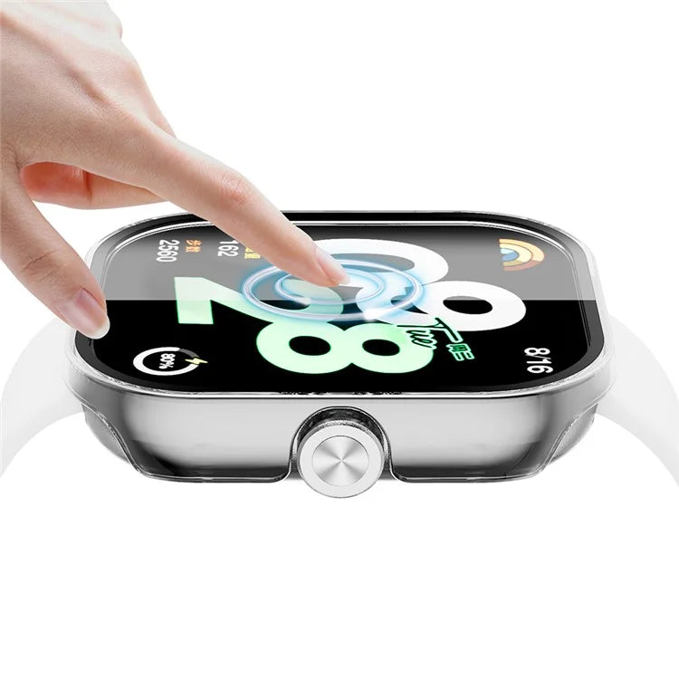For Xiaomi Redmi Watch 4 Watch Case Hard PC Cover with Tempered Glass Film