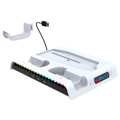 IPEGA PG-P5S006 For PS5 Slim Charging Dock with Cooling Fan Headset Hanger