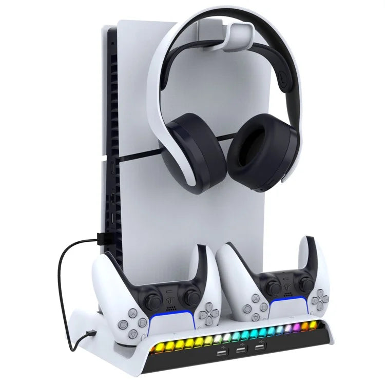 IPEGA PG-P5S006 For PS5 Slim Charging Dock with Cooling Fan Headset Hanger