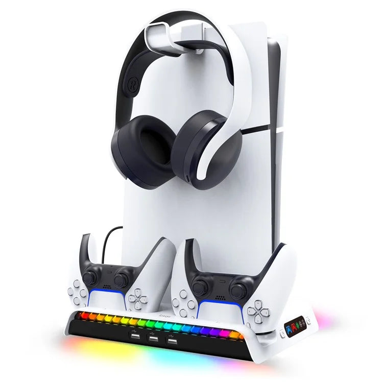 IPEGA PG-P5S006 For PS5 Slim Charging Dock with Cooling Fan Headset Hanger