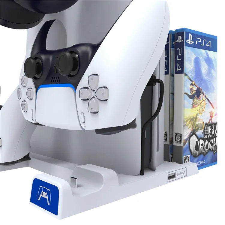 IPEGA PG-P5S009 Game Disc Headset Storage for PS5 / PS5 Slim Charging Dock